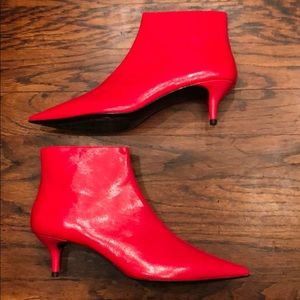 Zara kitten heeled ankle booties